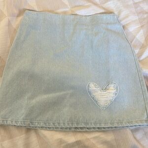 NWT Cloud Ten Jean Skirt